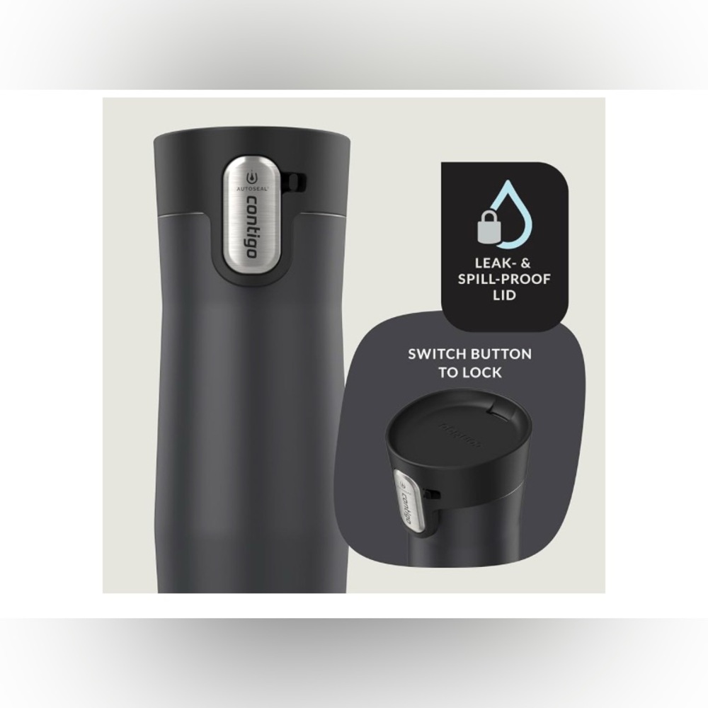 NWT…CONTIGO BLACK TUMBLR AND ADVENTURIDGE FLASK SET - Picture 6 of 16
